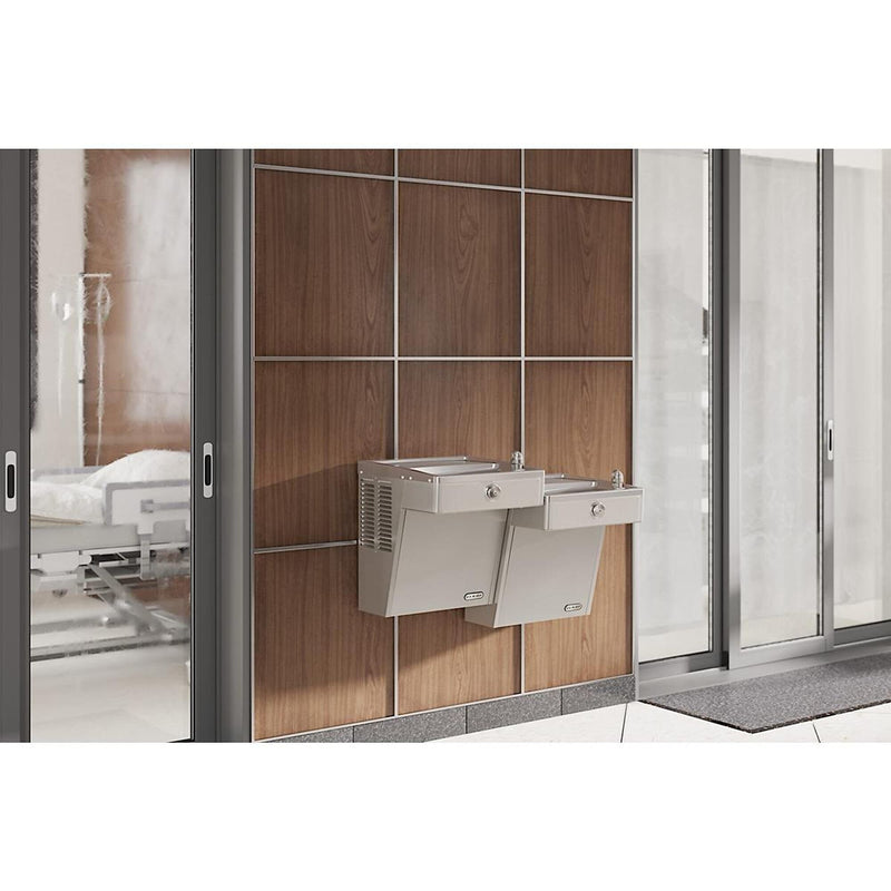 Elkay 7.8 GPH Wall Mounted Bi-Level Drinking Fountain, Stainless Steel (VRCTL8SC)
