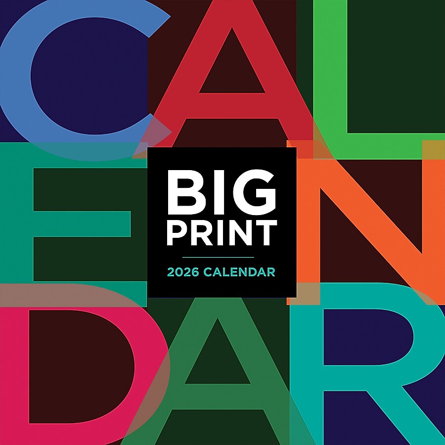 2026 TF Publishing Big Print 12" x 12" Monthly Wall Calendar (26-1104)
