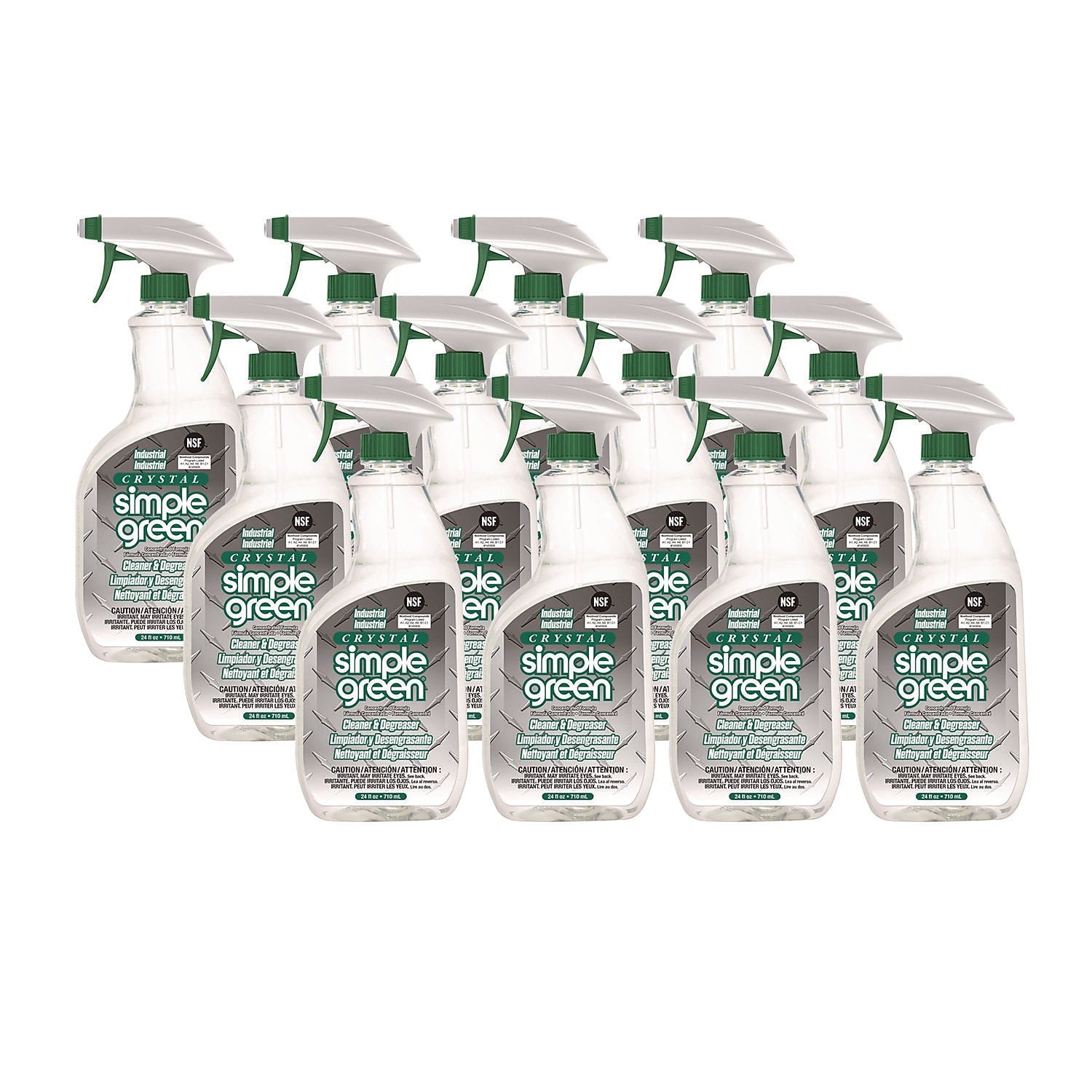 Simple Green All-Purpose Industrial Cleaner Degreaser, 24 oz., 12/Case (DYM 23332)