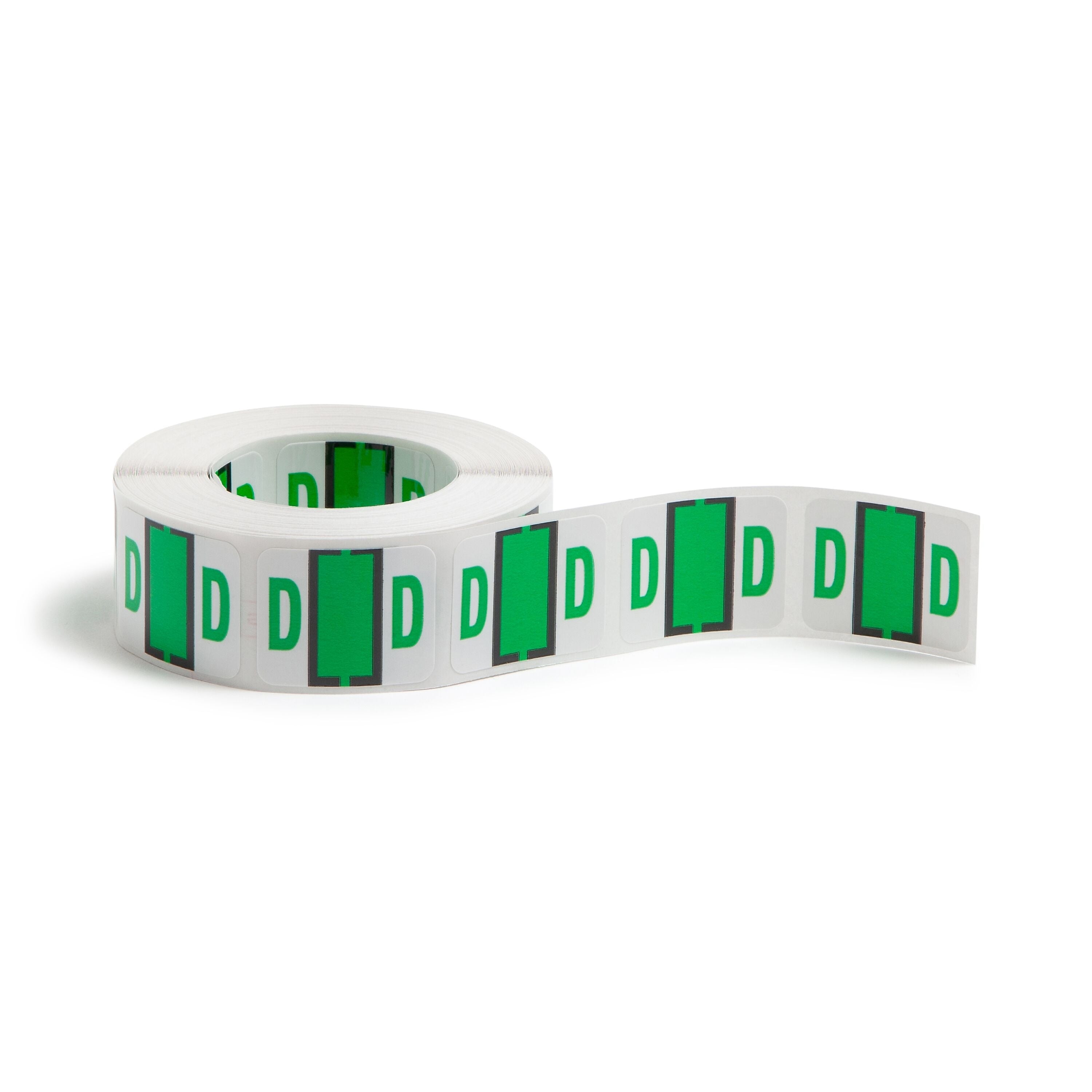Smead BCCR Labels File Folder Label, D, Light Green, 500 Labels/Pack (67074)