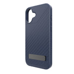 Zagg Denali Snap MagSafe Rugged Case with Kickstand for iPhone 16 Plus, Shock Absorbing, Navy Blue (702315255)
