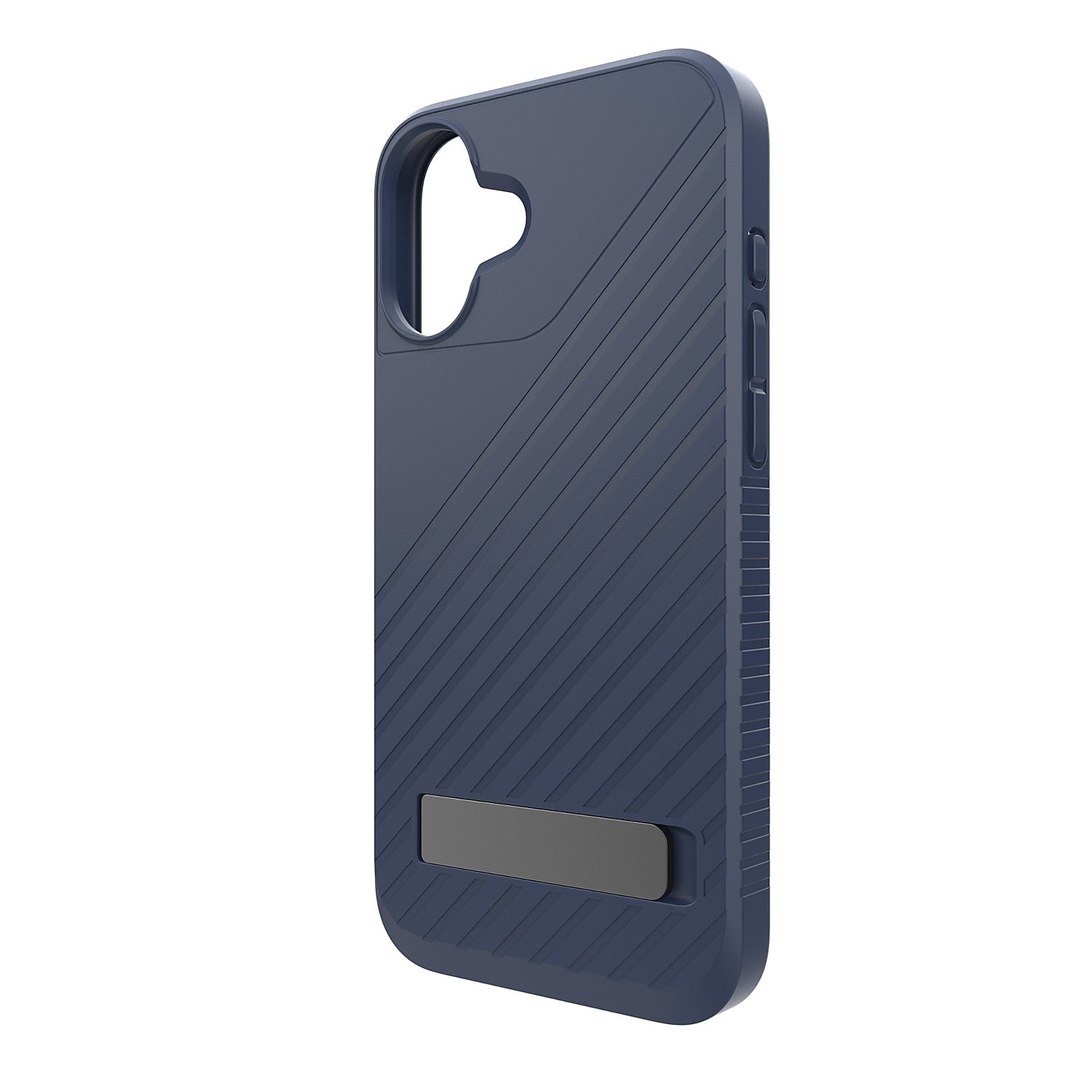 Zagg Denali Snap MagSafe Rugged Case with Kickstand for iPhone 16 Plus, Shock Absorbing, Navy Blue (702315255)