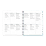 2025-2026 Blue Sky Teacher Dots 8.5" x 11" Academic Year Weekly & Monthly Planner, Plastic Cover, Multicolored (100330-A26)