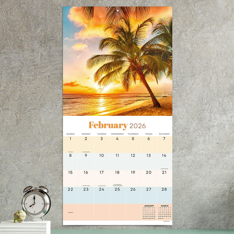 2026 TF Publishing Sunsets 12" x 12" Monthly Wall Calendar, Multi (26-1028)