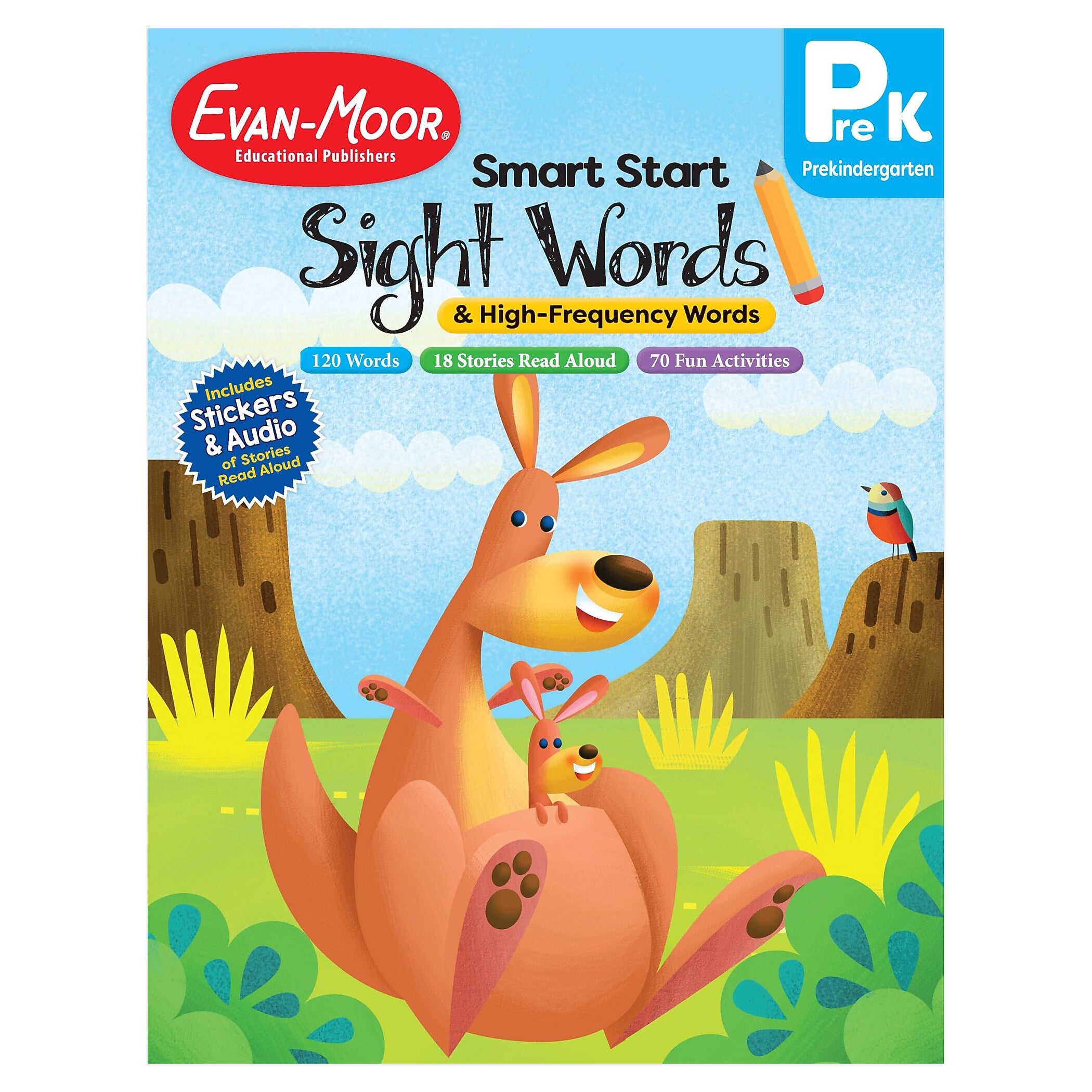 Evan-Moor Smart Start Acvitity Book Basic Skills Bundle, Grade PreK Workbook, 3 Books/Set