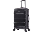 DUKAP Sense 24" Hardside Suitcase, 4-Wheeled Spinner, TSA Checkpoint Friendly, Black (DKSEN00M-BLK)