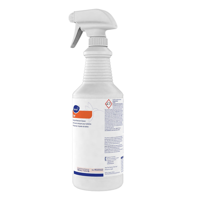Diversey® Crew® Foaming Acid Restroom Cleaner, Fresh Scent, 32 Oz Spray Bottle, 1/EA