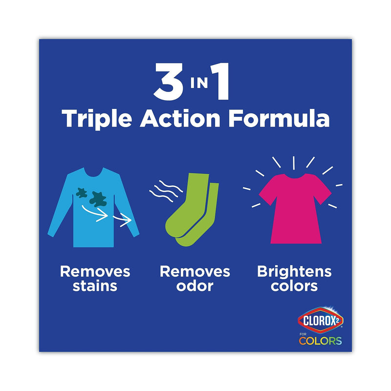 Clorox 2 Stain Remover and Color Booster, 24 Loads, 33 oz. Bottle, 6/Carton