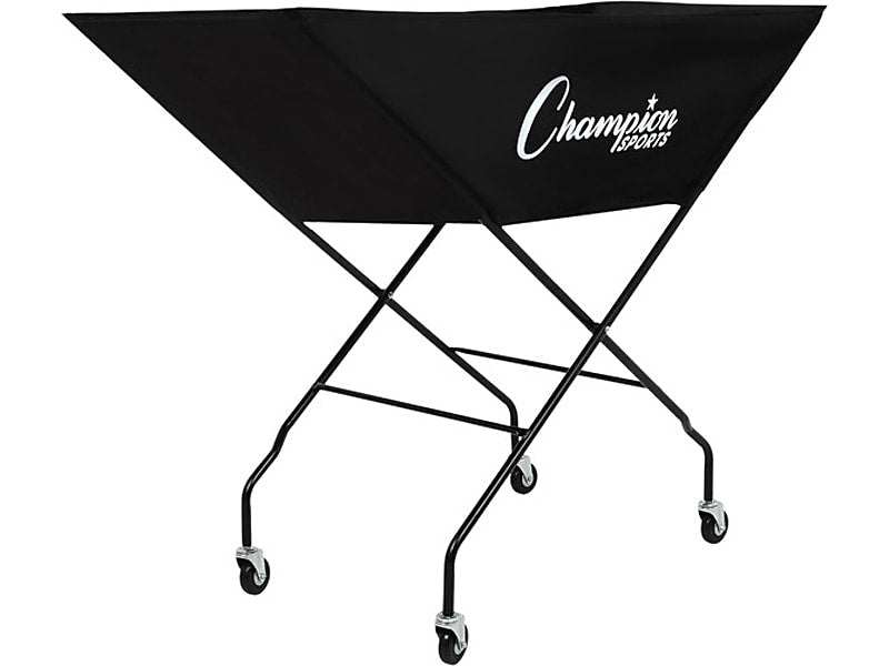Champion Sports Pro Collapsible Volleyball Cart, Black (VCPRO)