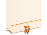 Smead "25" ETS Color-Coded Labels, 1" x 0.5" Brown, 25 Labels/Sheet, 10 Sheets/Pack (67925)