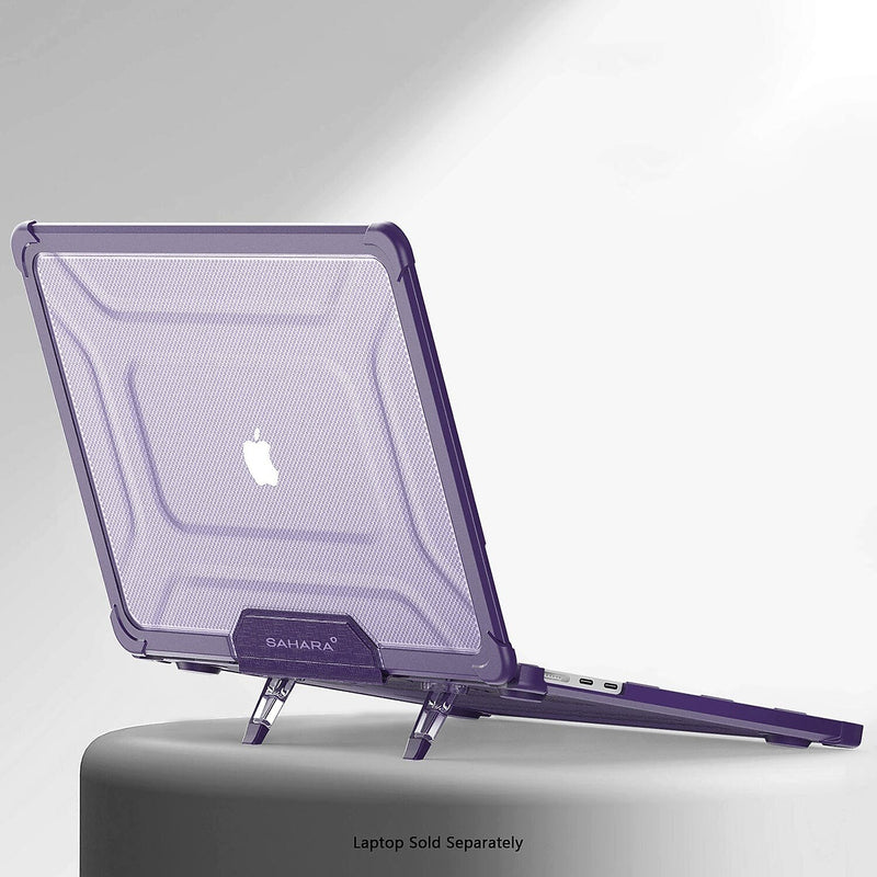 SaharaCase Heavy-Duty Raider Series 13.6" Laptop Case with Stand, Shock Absorbing, Purple Oasis (LT00055)