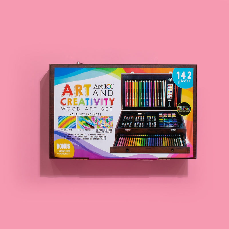 Art 101 Wood Art Set, Assorted Colors, 142/Pack (53142MB)