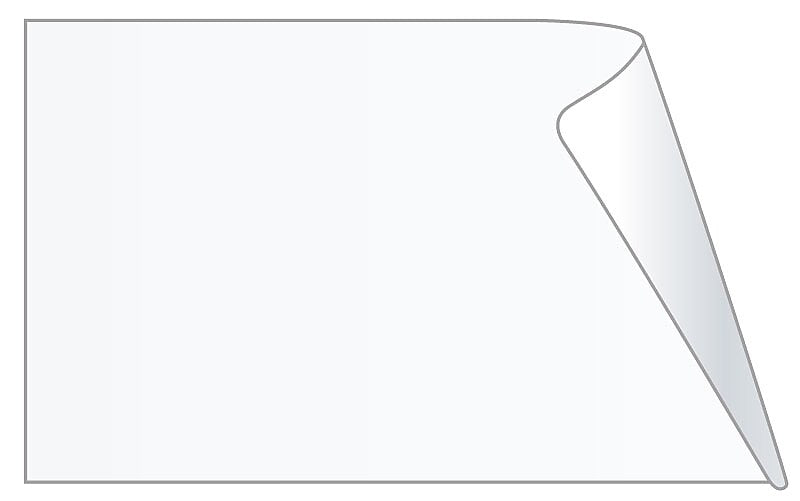 Unishield Clear Label Protector, 3" x 4-7/8"