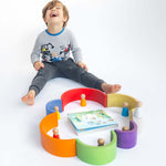 Extasticks Willie's Rainbow World Wooden Arches And Peg Dolls Set With Book, 16 Pieces/Pack (EXAE3304)