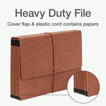 Pendaflex Heavy Duty Reinforced Paper Stock Accordion File, Monthly Index, 12 Pocket, Legal, Brown (1006977)