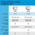 HP Envy Inspire 7955e Wireless Color All-In-One Inkjet Printer, Print, Scan, Copy, Best for Home, 3 Months FREE Ink with HP+