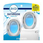 Febreze Bathroom Solid Air Freshener, Linen & Sky, 0.25 Oz., 2/Pack (93326EA)