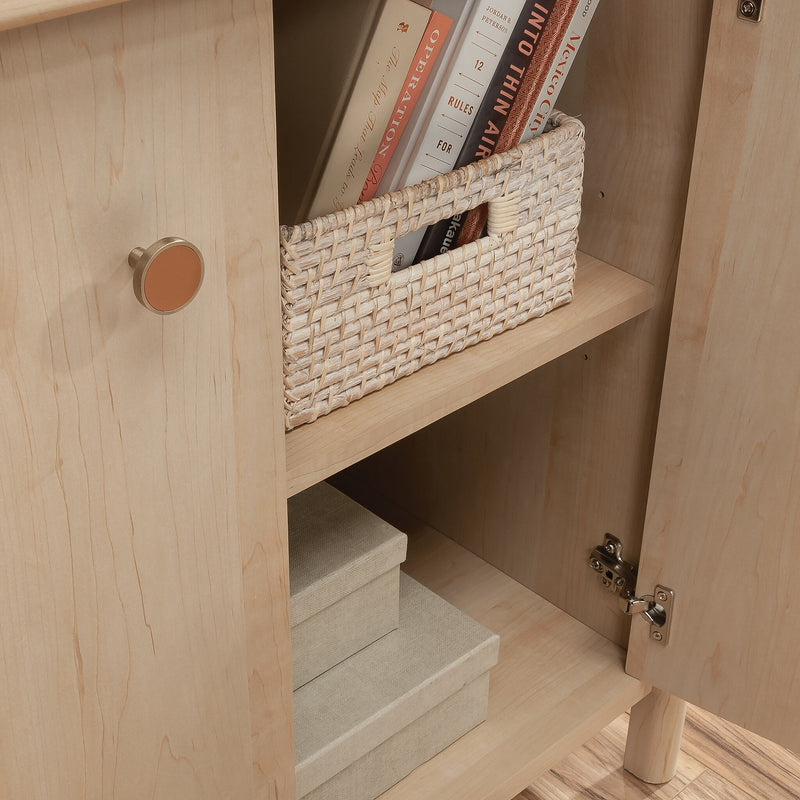 Sauder Whitaker Point 30"H Storage Cabinet with 2 Shelves, Natural Maple (429373)