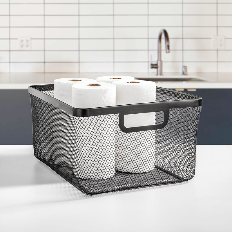 mDesign Steel Organizer, Matte Black (25969)