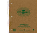 Roaring Spring Paper Products Environotes 1-Subject Notebooks, 9" x 11", College Ruled, 80 Sheets, Brown, 24/Pack (13454CS)