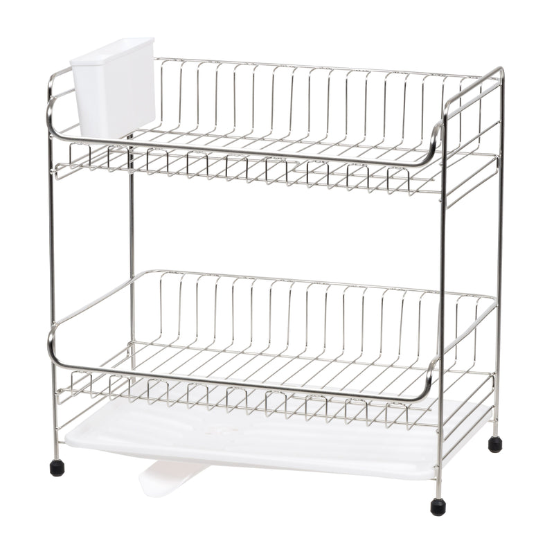 Iris Stainless Steel Dish Rack, White (586693)