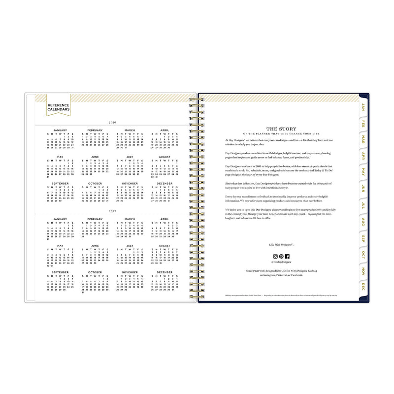 2026 Blue Sky Day Designer Meadow 8.5" x 11"  Weekly & Monthly Planner, Plastic Cover, Multicolored (147222-26)