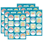 Trend Enterprises Refreshing Rainbows Vanilla Scent Scratch 'n Sniff Stinky Stickers, Multicolored, 48/Pack, 6/Packs/Bundle