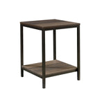 Sauder North Avenue 16"W x 16"D Side Table, Smoked Oak (423030)
