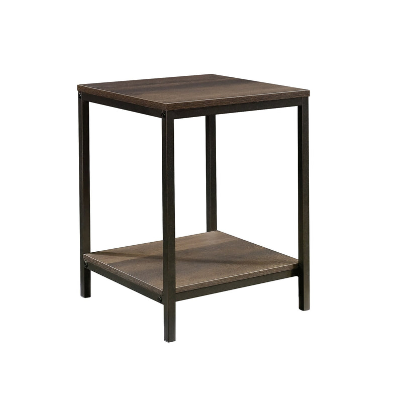 Sauder North Avenue 16"W x 16"D Side Table, Smoked Oak (423030)