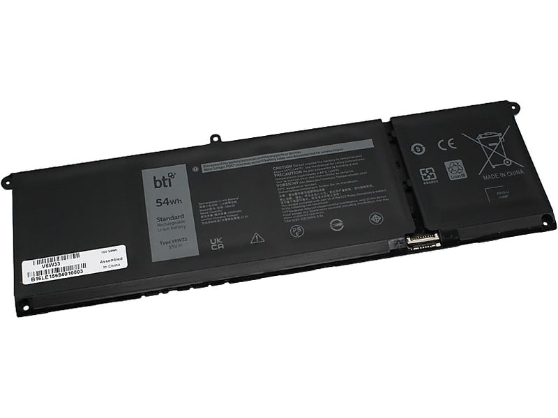 Battery Technology Li-Ion Replacement Battery for Dell Laptops, 3420mAh (V6W33-BTI)