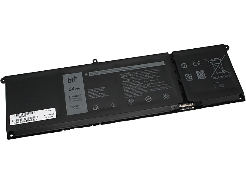 Battery Technology Li-Ion Replacement Battery for Dell Laptops, 3420mAh (V6W33-BTI)