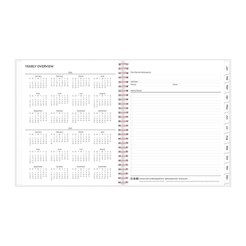 2026 Blue Sky Joselyn 8" x 10" Calendar Year Monthly Planner, Plastic Cover, Multicolored (110395-26)