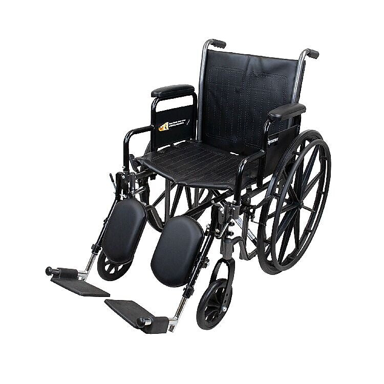 Dynarex DynaRide S2 Wheelchair, 20" x 16" Seat with Detach Desk Arm ELR (10227)