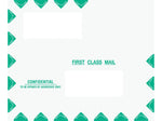 ComplyRight Self-Seal Tax Envelope, 9.5" x 11.5", White/Green, 50/Pack (PEV22)