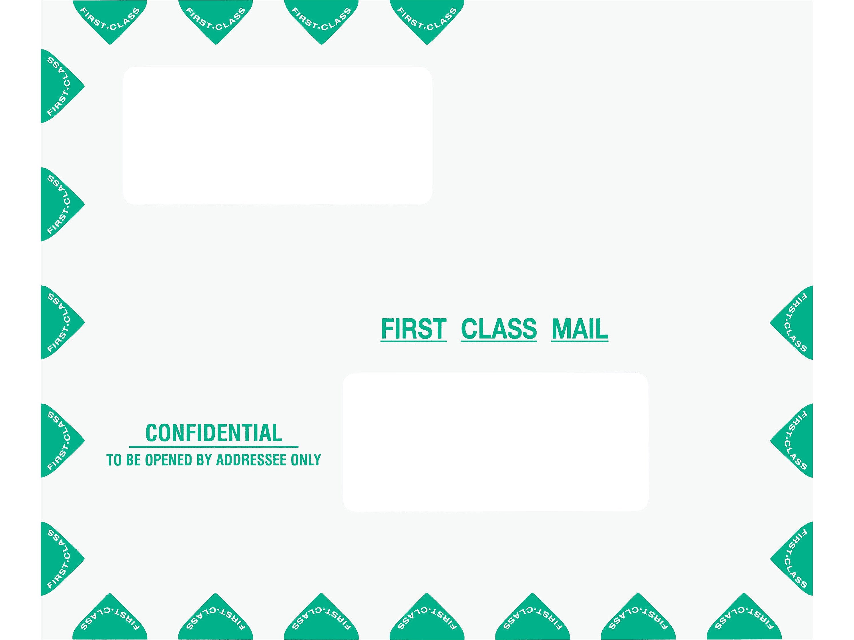 ComplyRight Self-Seal Tax Envelope, 9.5" x 11.5", White/Green, 50/Pack (PEV22)
