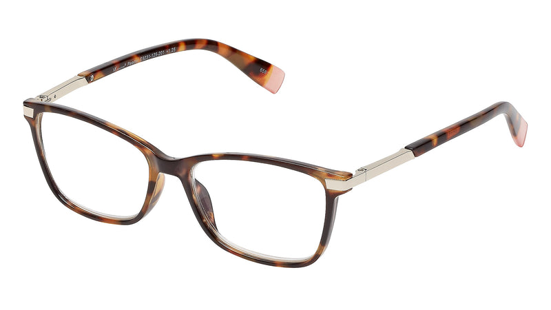 SAV VK Couture Fiona +1.75 Reading Glasses, Dark Brown Tortoise (E9231)