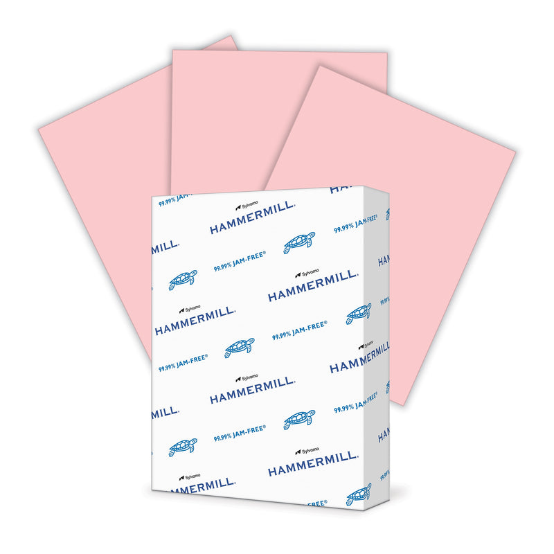 Hammermill Fore MP Colors Multipurpose Paper, 20 lbs., 8.5" x 11", Pink, 500 Sheets/Ream (103382)