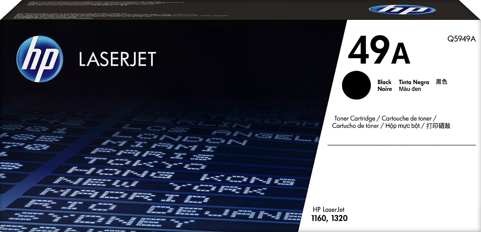 HP 49A Black Standard Yield Toner Cartridge, Prints Up to 2,500 Pages (Q5949A)