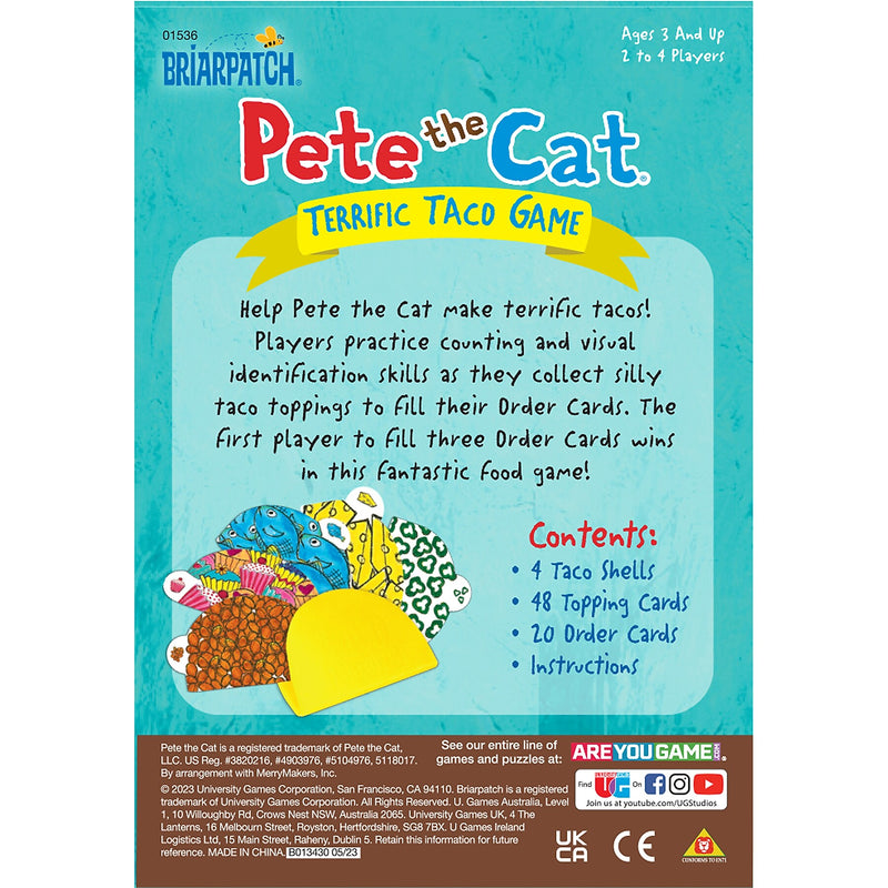 Briarpatch Pete the Cat Terrific Taco Game (UG-01536)