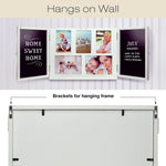 Excello Global Products Barndoor Picture Frame with Chalkboard, White (EGP-HD-0413A)
