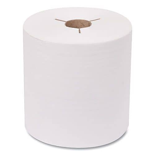 Tork Advanced Hand Towel Roll, Notched, 1-Ply, 8 x 10, White, 6 Rolls/Carton (TRK8031050)
