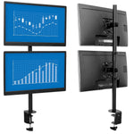Mount-lt! Adjustable Monitor Mount, Up to 32" Monitor, Black (MI-1768)