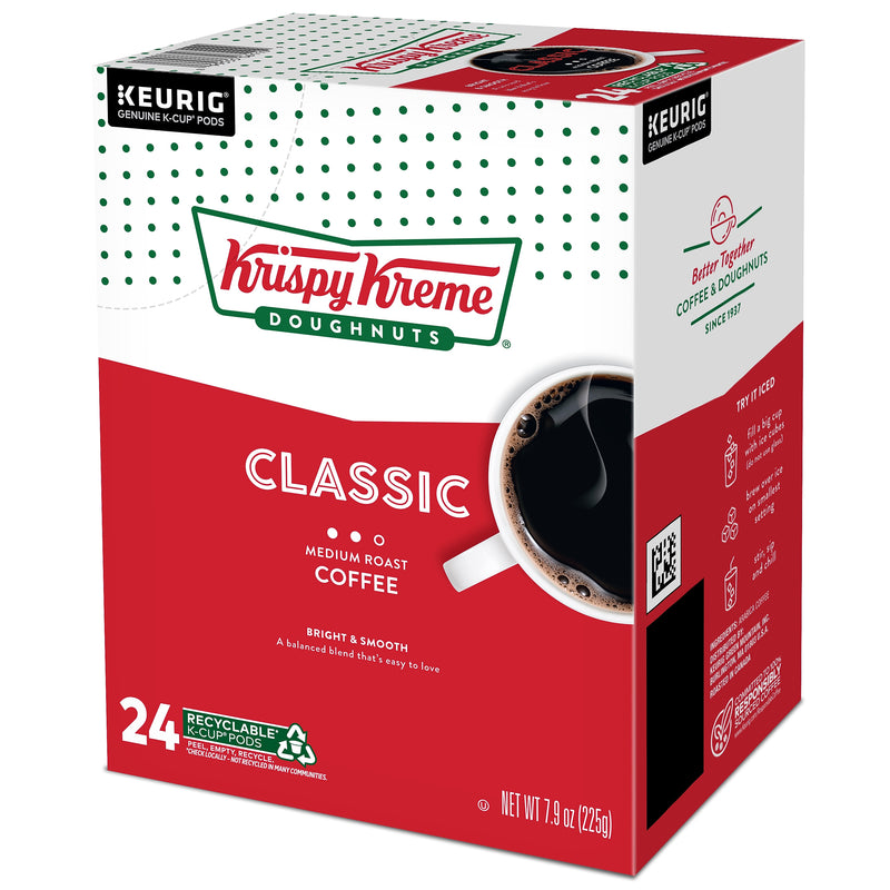 Krispy Kreme Classic Coffee Keurig® K-Cup® Pods, Medium Roast, 24/Box (06110)