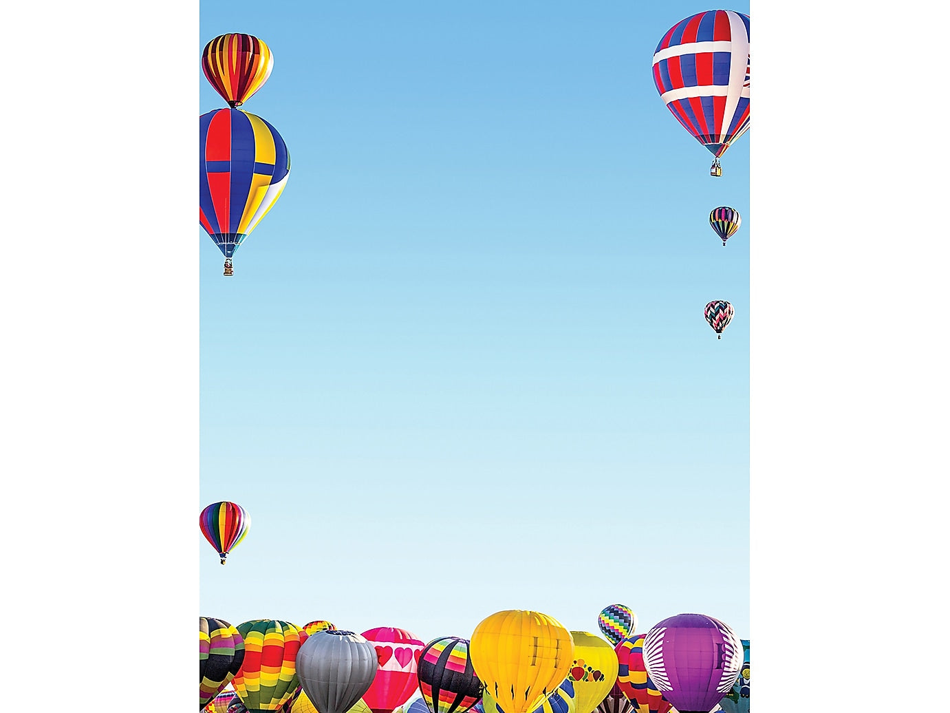 Great Papers Hot Air Balloon Letterhead, Multicolor, 50/Pack (2023067)