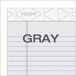 TOPS Prism+ Legal Notepads, 5" x 8", Narrow Ruled, Gray, 50 Sheets/Pad, 12 Pads/Pack (63060)