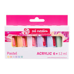 Talens Art Creation Pastel Acrylic Paint, Assorted Colors, 12mL, 6/Set, 3/Bundle (TLN9021862M-3)