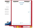 Medical Arts Press Reinforced End Tab File Folder, Straight Cut, Letter-Size, Red, 250/Carton (S-01502-RED-B)
