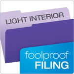 Pendaflex Recycled File Folder, 1/3-Cut Tab, Legal Size, Violet, 100/Box (43501/3VIO)