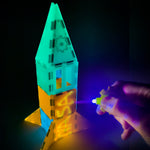 Tytan Toys Glow-in-the-Dark Magnetic Tiles & Building Blocks, 60 Pieces/Kit (ACTYT021)