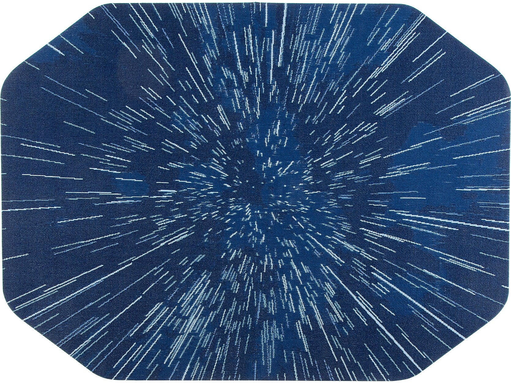 Anji Mountain Rug'd Galaxy Carpet & Hard Floor Gaming Chair Mat, 36" x 48", Blue (AMB9116)